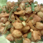 アーンドラ・ダイニング - チャナサラダのアップ、ひよこ豆がかわいい