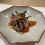 うを徳 - 静岡県焼津の鰯とアメーラトマトのカルパッチョ