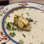 うを徳 - 合馬筍炭火焼きと木の芽和え