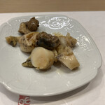 うを徳 - 萩の白バイ貝の肝和えのかぼすと醤油がけ