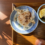 グリーンティーラボ - 塩鶏茶煮麺のセットのお結び(味噌)
