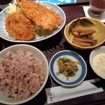 とんかつ濵かつ - お手軽ヒレカツ膳(アジフライ)1,190円税込