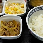 吉野家 - 納豆牛小鉢定食（朝）