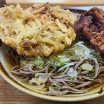 Marumasa - かけそば+かき揚げ天ぷら+ザンギハーフ