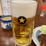 Yabufuku - 生ビール600円。