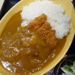 ゆで太郎 - 2021年12月　ミニカツカレーセット（日替わり〇得セット）　620円