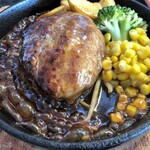 焼肉ゆらの - ハンバーグランチ（デミソース）