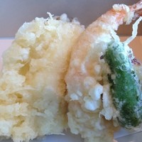 一舞庵 - 選べる中から、天ぷら。穴子と海老と旬菜の天ぷら。ブロッコリー、舞茸。
