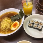 Ramen Dokoro Men Do Uran - お子様ラーメンと納豆巻き