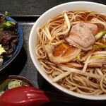 味奈登庵 - 鴨南蛮そば＋ポテサラ