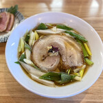 麺 㐂色 - 【限定】徳田ねぎの極太煮干しそば 鴨ロース