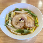 麺 㐂色 - 【限定】徳田ねぎの極太煮干しそば