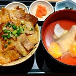 北の味紀行と地酒 北海道 - 北海道名物 豚丼定食 1089円