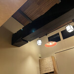 鮨駒 - 内観、天井が高いので居心地良き！