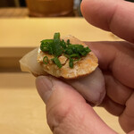 鮨駒 - 鮟鱇の漬と肝