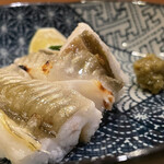 鮨駒 - 黒穴子の白焼き