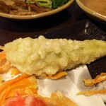 金町製麺 - 茄子の天婦羅