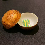 ガストロノミー ジョエル・ロブション - 最後にリフレッシュメントのキャンディー。断面にメルシーって書いてあるの撮り忘れ