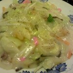 まるとみ食堂 - 皿うどん（太麺）