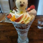 喫茶 あじさい - 雪だるまジャンボパフェ