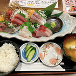 Sakura Suisan - 本日の魚河岸お刺身定食(ご飯少なめ)_¥1,000