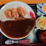 Katsu Tei Zen - ヒレかつカレー定食　ロース150ｇ　ご飯640ｇ