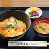 レストラン みつはし - レストラン みつはし ＠中葛西 日替り洋食ランチ カキフライの卵とじ丼 税込830円 ご飯少な目でお願い