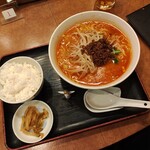 湖陽樹 - 担々麺+ライス