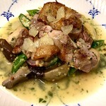 ビストロ じゅん - ある日のディナー ア ラ カルト　信州黄金シャモ