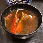Katsu - 蟹と鰤の赤味噌・・・。