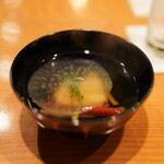 日本料理 たかむら - 秋田産鮟鱇の薄氷仕立ての椀