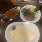 ステーキ＆ワイン　神房 - 黒毛和牛100％ハンバーグカレー（辛口）