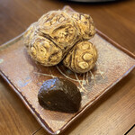 柚木元 - 熊スネ肉のアメリカンドッグ