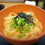 釜揚うどん一紀 - かまたまうどん（大盛）