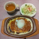 Saizeriya - 【平日ランチ】半熟卵のミラノ風ドリア：５００円（税込）【２０２２年２月撮影】