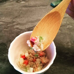 スープとカレー ボンジョルネ - ●リゾット
      かぶとカブの葉のリゾット