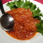 五修堂 - 大エビチリ（１２８０円）。