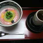 料亭旅館　いちい亭 - 大好きな苺のすり流し。。お代わりが欲しい（笑）