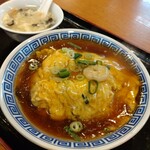 味宝楼 - 天津飯¥650(税込）スープ付き