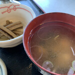 和風レストラン　キャニオン - 小鉢と味噌汁