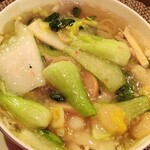 縁香園 - タラバ蟹、海老入りスープ麺