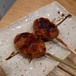 炭火串焼 らくだ - つくねタレ焼き