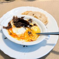 La Brianza - トリュフグラタンピエモンテ風黒トリュフ。混ぜ混ぜ