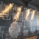 リットワークプレイス - 階段壁の絵