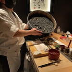 麻布 黒しゃり - 