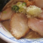 RAMEN W ～庄の×ど・みそ～ - 豚骨魚介らーめん（全部乗せ）