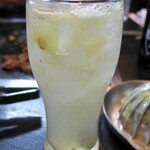 お好み焼・もんじゃ焼　たんぽぽ - 生グレープフルーツサワー