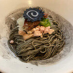 ラァメン コハク - 和え麺　イカ墨220円　安い