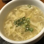 中華酒場 麒麟 - セットメニューのスープ