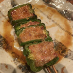 鳥茂 - ピーマン肉詰め